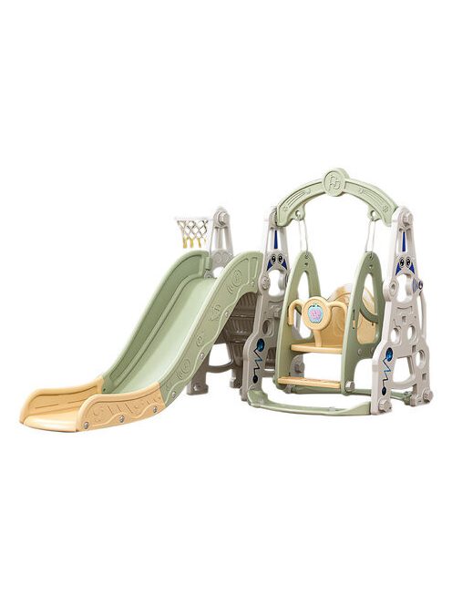 MONI óriás játszószett csúszdával, hintával, kosárlabdával Spaceman ZÖLD