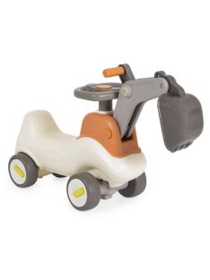   BUMPY ráülős, markoló kanalas bébitaxi kormánnyal SZÜRKE/BÉZS