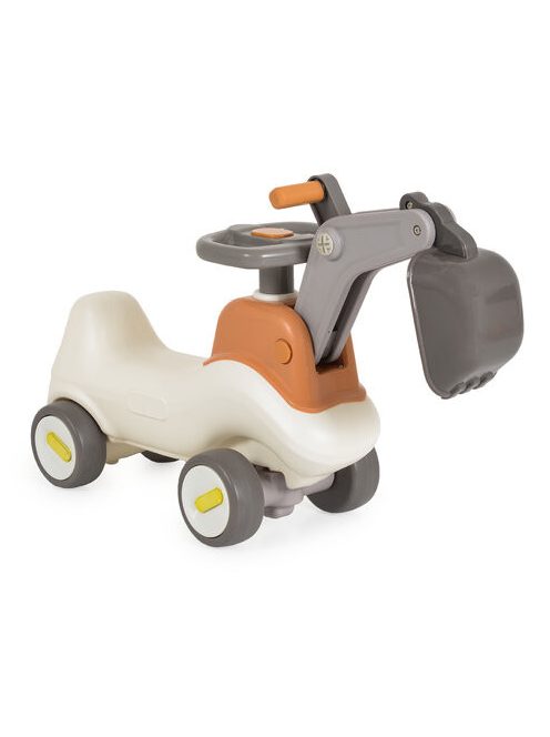 BUMPY ráülős, markoló kanalas bébitaxi kormánnyal SZÜRKE/BÉZS