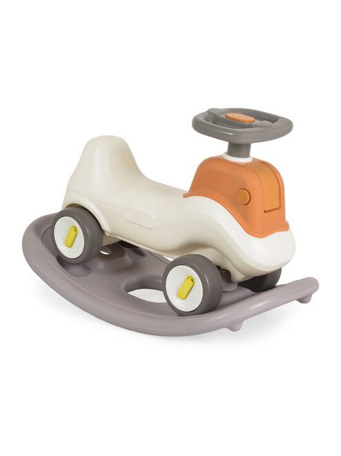 BUMPY ráülős, markoló kanalas bébitaxi kormánnyal SZÜRKE/BÉZS