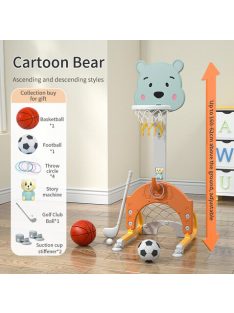 MONI kosárpalánk sport játékszett macis