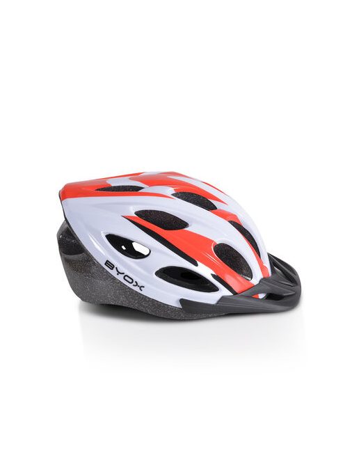 BICIKLIS sisak szellőzővel 54-58cm M méret PIROS