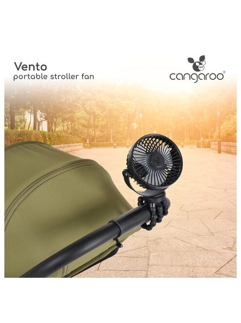 VENTO ventilátor babakocsihoz FEKETE