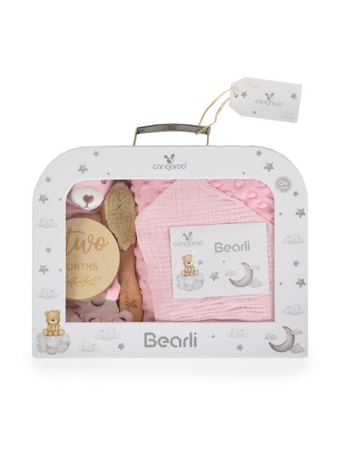 BEARLI ajándékszett takaró, játék, zokni 6in1 PINK