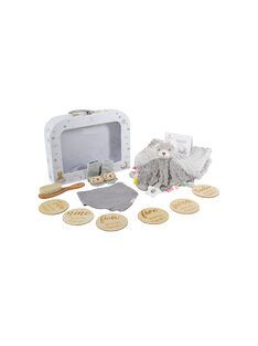 BEARLI ajándékszett takaró, játék, zokni 6in1 SZÜRKE