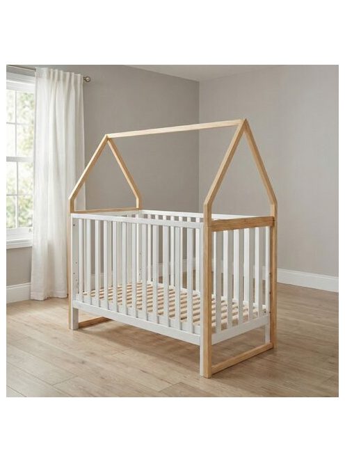 ASTRA fa babaágy házikó alakú, 3 magasságban állítható 60x120cm