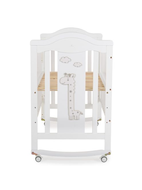 JUNO fa babaágy zsiráf mintával 60*120cm FEHÉR