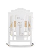 JUNO fa babaágy zsiráf mintával 60*120cm FEHÉR