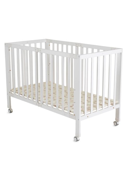 NOVA fa babaágy összecsukható FEHÉR