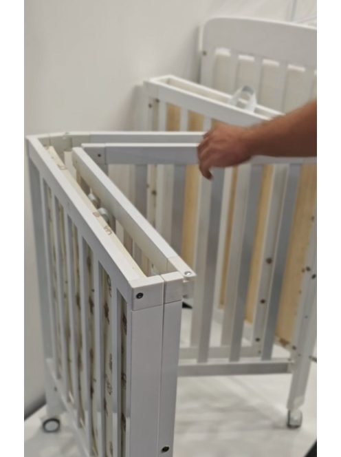 NOVA fa babaágy összecsukható FEHÉR