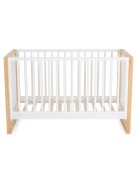 SIERRA fa babaágy rácsos 60*120cm FEHÉR/NATUR