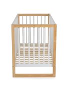 SIERRA fa babaágy rácsos 60*120cm FEHÉR/NATUR