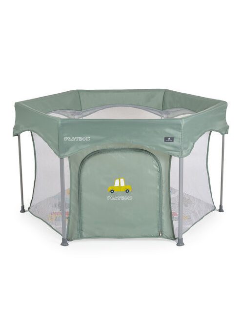 PLAYBOX utazó járóka 6szögletű ZÖLD