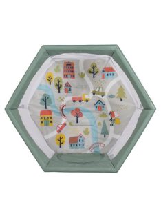 PLAYBOX utazó járóka 6szögletű ZÖLD
