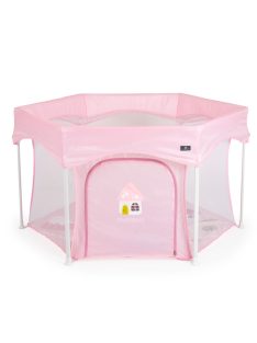 PLAYBOX utazó járóka 6szögletű PINK