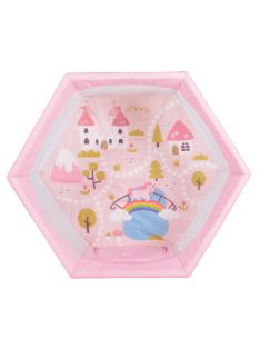 PLAYBOX utazó járóka 6szögletű PINK