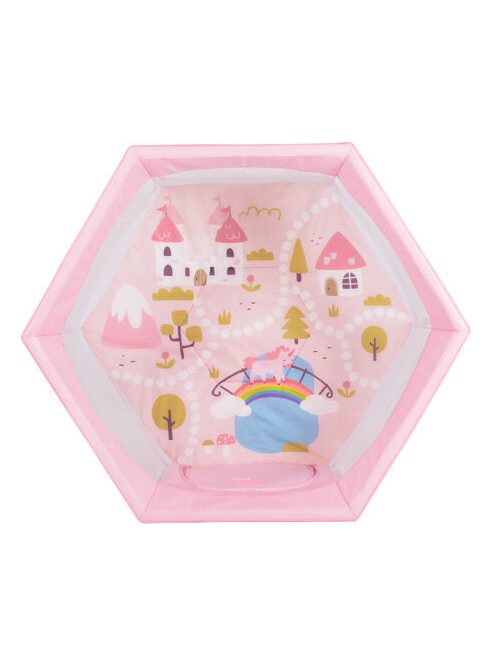 PLAYBOX utazó járóka 6szögletű PINK