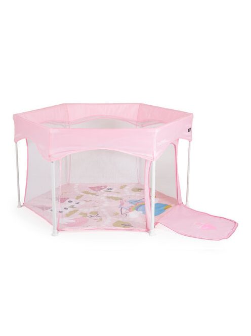 PLAYBOX utazó járóka 6szögletű PINK
