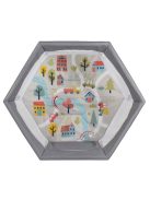 PLAYBOX utazó járóka 6szögletű SZÜRKE