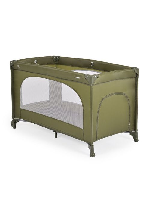 UNO utazóágy 1 szintes zippes kibújóval ZÖLD 