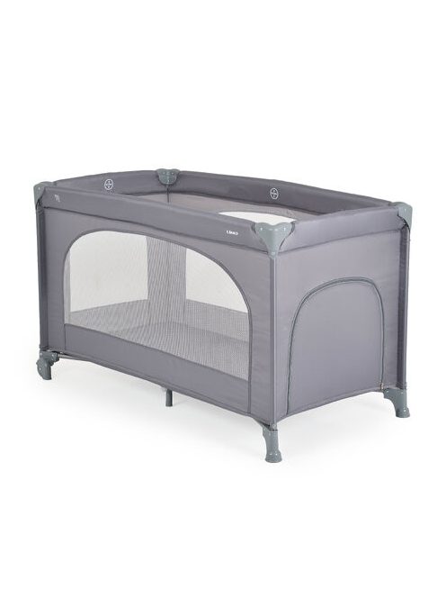 UNO utazóágy1 szintes zippes kibújóval SZÜRKE