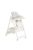 SURPRISE etetőszék szilikon tányérral, evőeszközzel, előkével FEHÉR