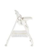 SURPRISE etetőszék szilikon tányérral, evőeszközzel, előkével FEHÉR