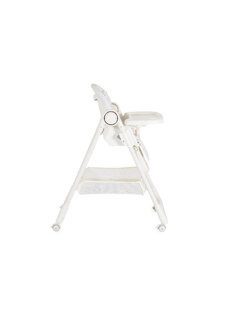   SURPRISE etetőszék szilikon tányérral, evőeszközzel, előkével FEHÉR