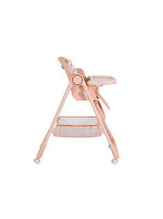   SURPRISE etetőszék szilikon tányérral, evőeszközzel, előkével PINK