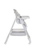 SURPRISE etetőszék szilikon tányérral, evőeszközzel, előkével SZÜRKE