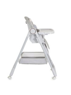   SURPRISE etetőszék szilikon tányérral, evőeszközzel, előkével SZÜRKE