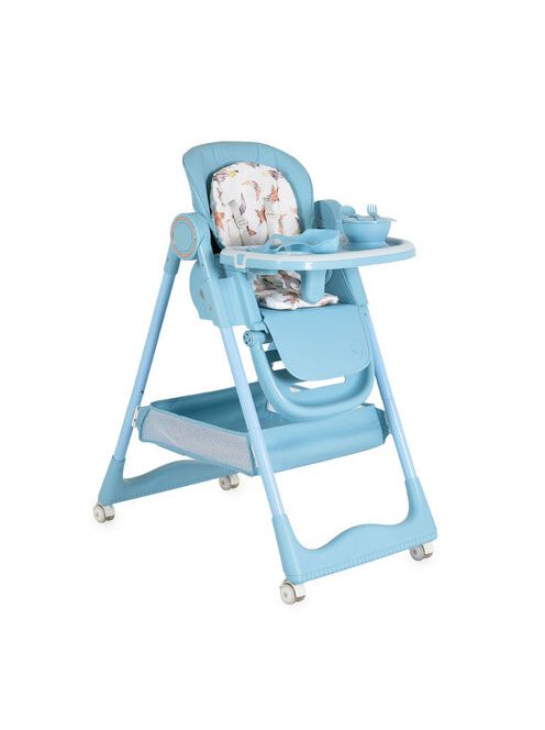 SURPRISE etetőszék szilikon tányérral, előkével VKÉK