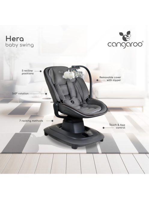 HERA elektromos fotelhinta applikációval irányítható S.SZÜRKE