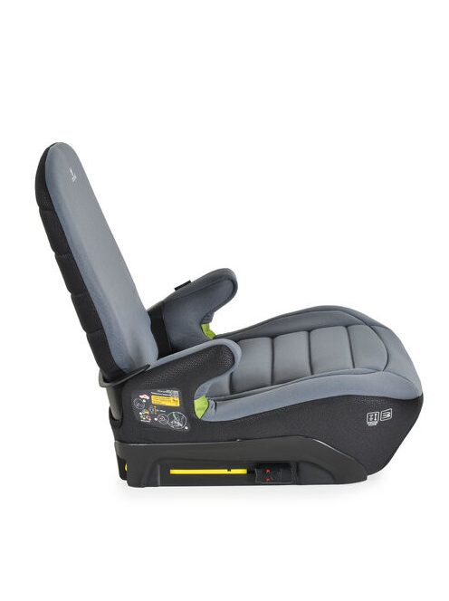 GALAXY ülésmagasító háttámlával 125-150cm, ISOFIX SZÜRKE