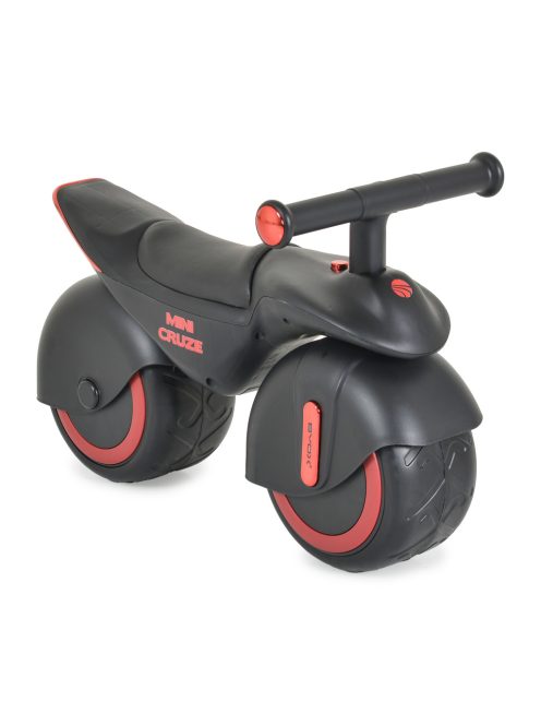 MINI CRUZE futóbicikli zenélő, óriás kerekekkel FEKETE