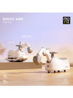 DIGGY 4in1 ráülős kotrógép+hinta+bili