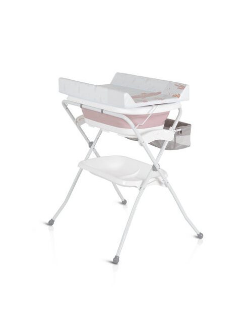 COMO összecsukható kád állvánnyal és pelenkázóval PINK