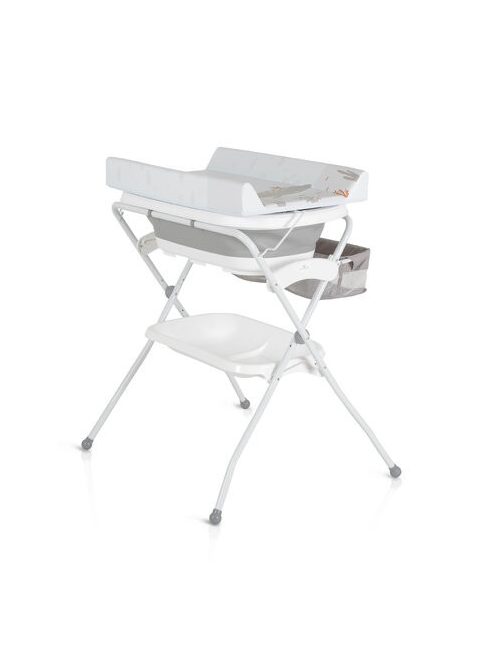 COMO összecsukható kád állvánnyal és pelenkázóval SZÜRKE