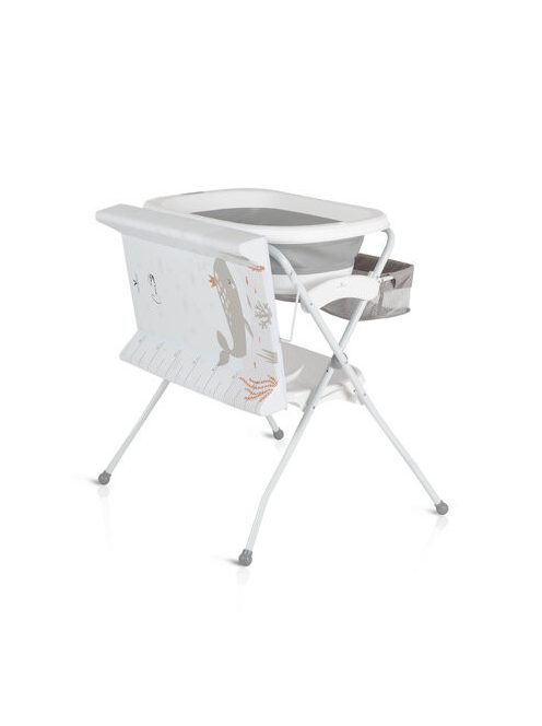 COMO összecsukható kád állvánnyal és pelenkázóval SZÜRKE