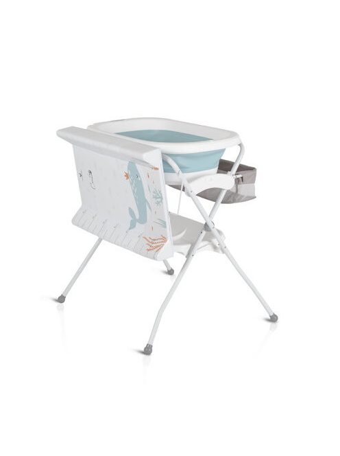 COMO összecsukható kád állvánnyal és pelenkázóval KÉK