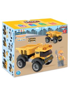 PILSAN építőjáték kis készlet DÖMPER SÁRGA