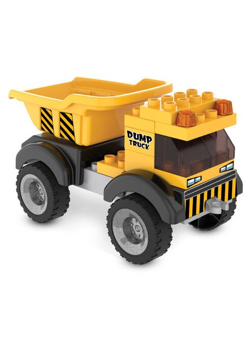 PILSAN építőjáték kis készlet DÖMPER SÁRGA