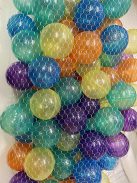 Pilsan 100dbos 6 cmes csillogós labda GLITTERES