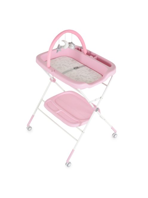 CROCO multifunkciós, összecsukható pelenkázó asztal RÓZSA