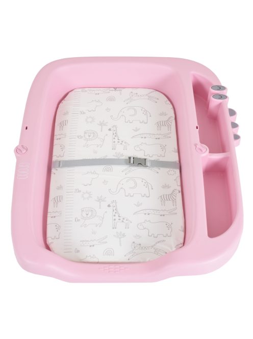 CROCO multifunkciós, összecsukható pelenkázó asztal RÓZSA