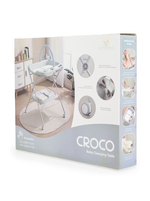 CROCO multifunkciós, összecsukható pelenkázó asztal RÓZSA