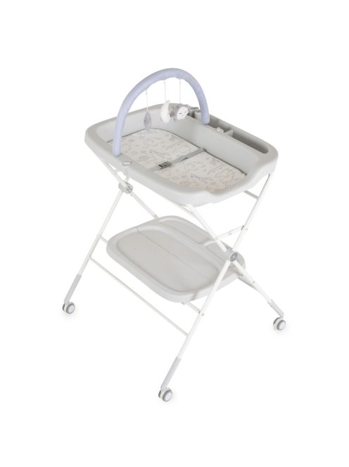 CROCO multifunkciós, összecsukható pelenkázó asztal SZÜRKE