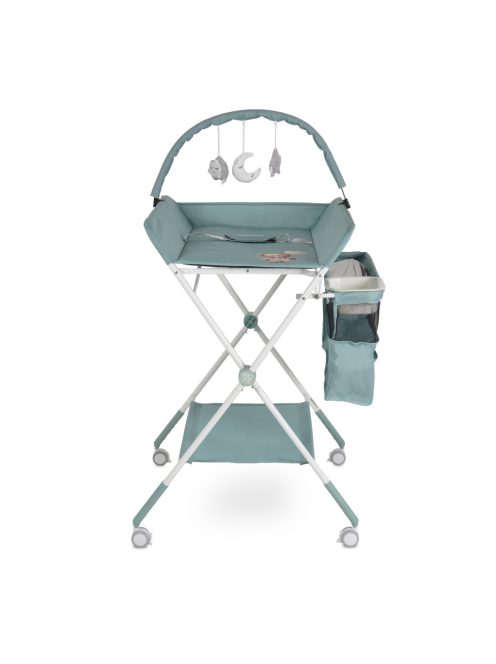 KASKADA multi pelenkázó asztal játékhíddal, tárolókkal MENTA