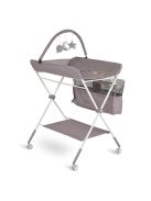 KASKADA multi pelenkázó asztal játékhíddal, tárolókkal SZÜRKE