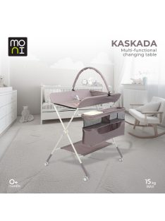   KASKADA multi pelenkázó asztal játékhíddal, tárolókkal SZÜRKE